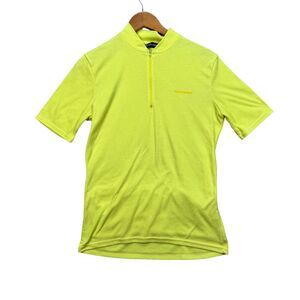 Performance US Cycling Teams Cycle Jersey Men's 80s Fuzzy Yellow VTG Bike sz L